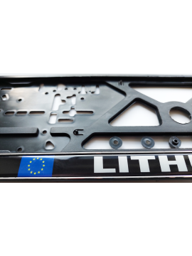 Номерная рамка с силиконовой наклейкой LITHUANIA